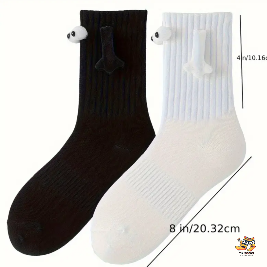 TikSocks|Fun Socks-Mid-calf Socks With 3D Magnetic Hand Holding