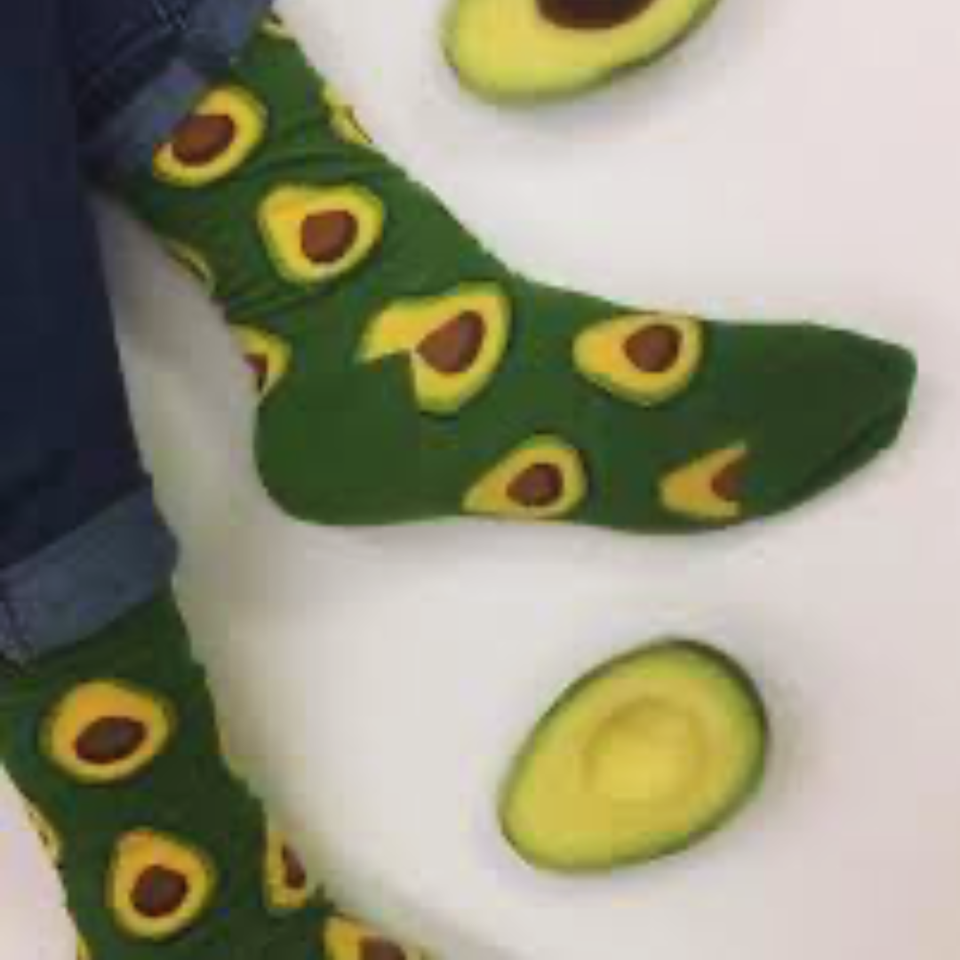 TikSocks|Fun Socks-Avacado Socks