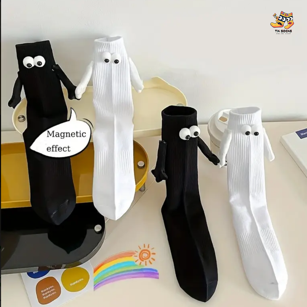 TikSocks|Fun Socks-Mid-calf Socks With 3D Magnetic Hand Holding