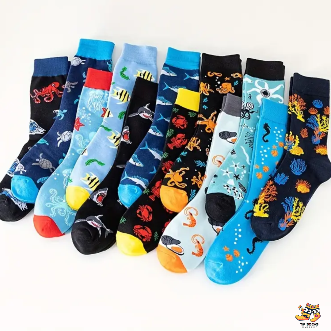 TikSocks|Fun Socks-Tropical Fish Socks