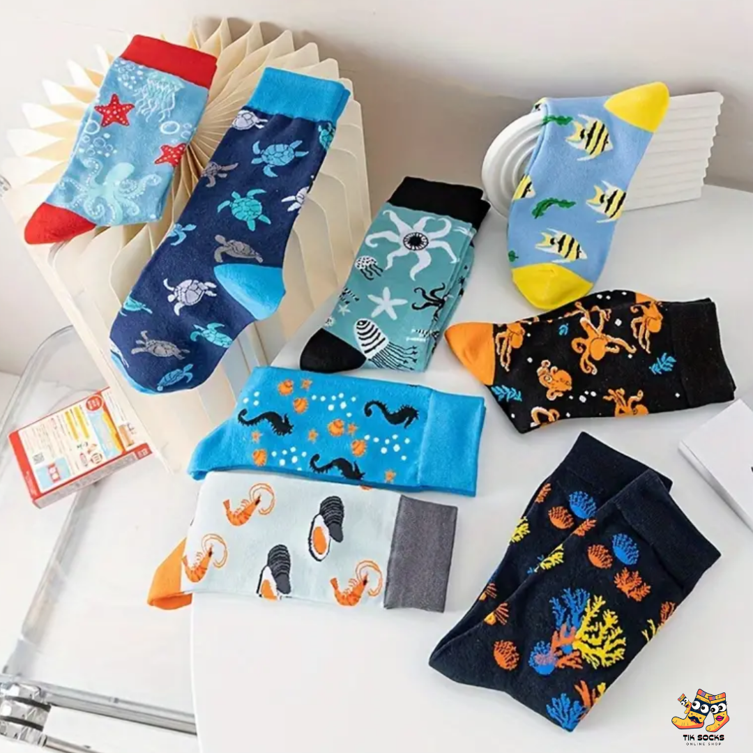 TikSocks|Fun Socks-Tropical Fish Socks