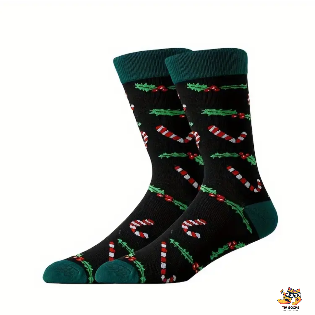 TikSocks|Christmas Socks-Christmas Candy Cane Socks