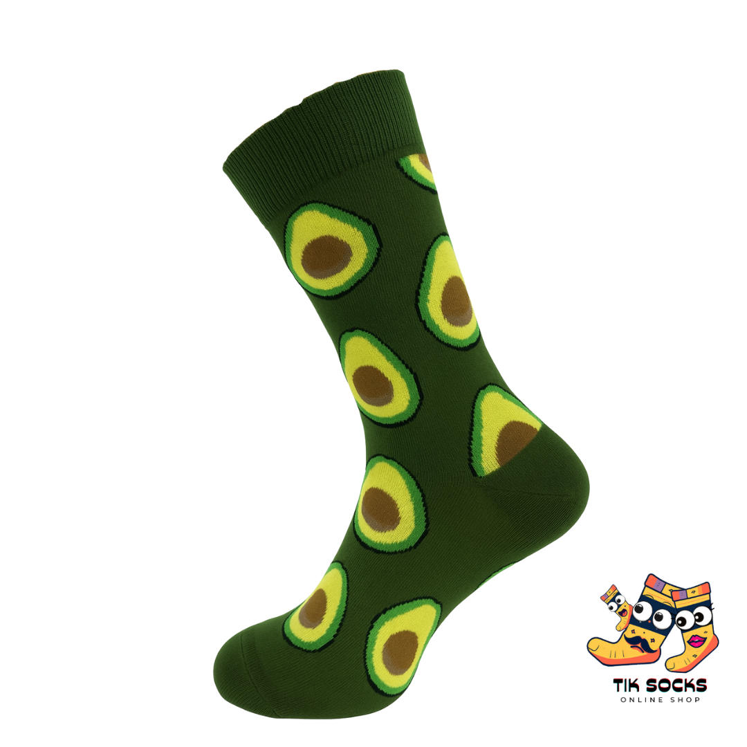 TikSocks|Fun Socks-Avacado Socks