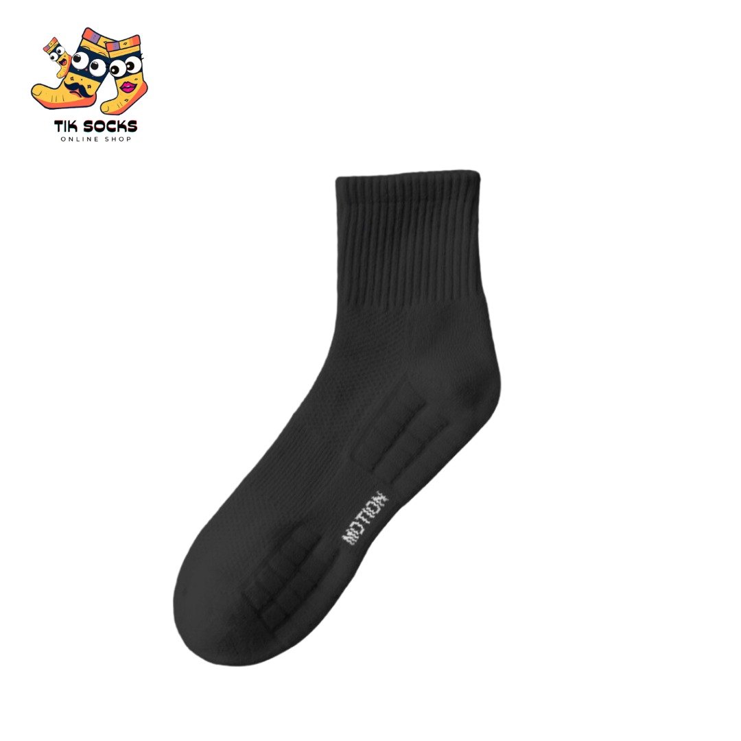 white, and black combed cotton socks displayed side by side, highlighting their superior softness and quality.
