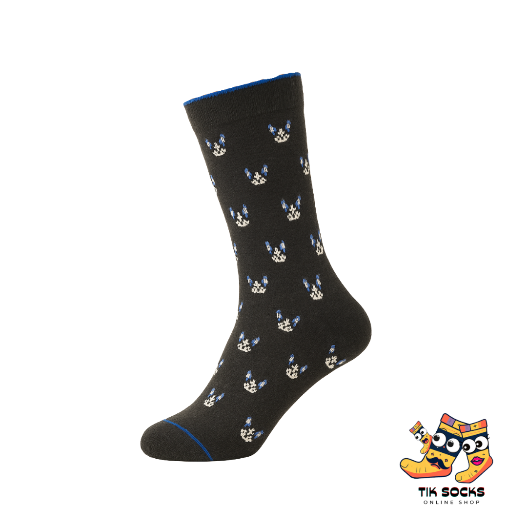 TikSocks|Fun Socks-French bulldog Black Socks