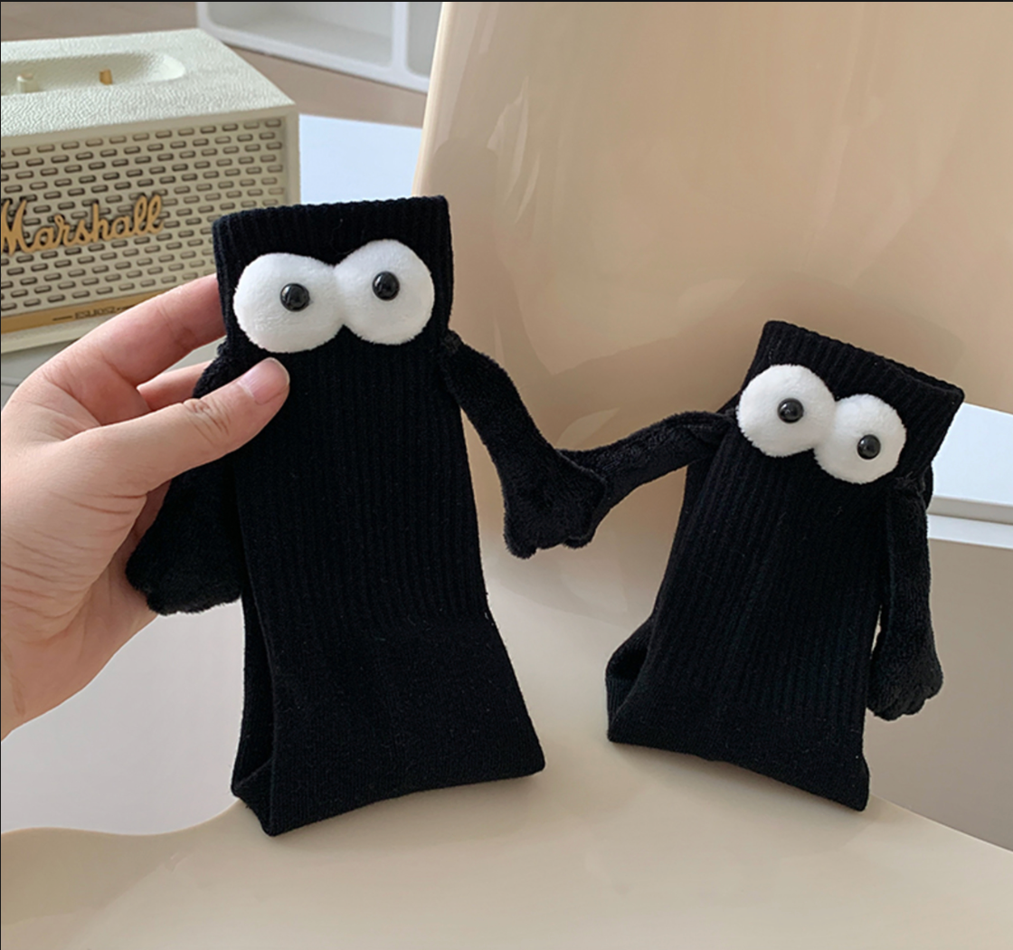 TikSocks|Fun Socks-Mid-calf Socks With 3D Magnetic Hand Holding