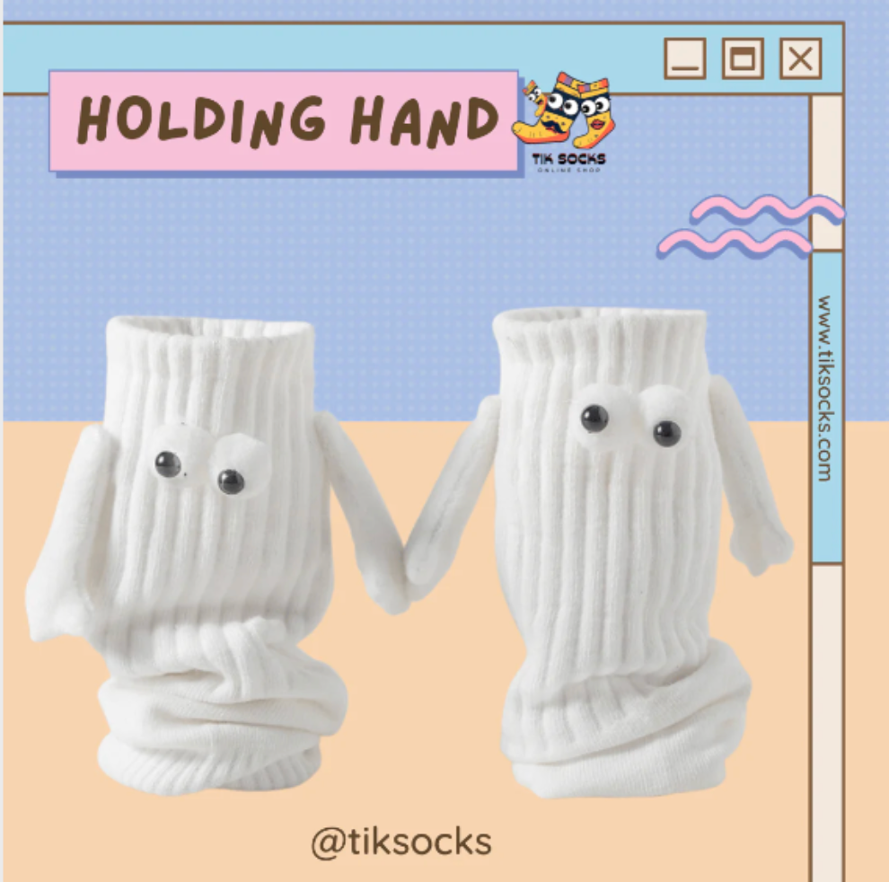 TikSocks|Fun Socks-Mid-calf Socks With 3D Magnetic Hand Holding
