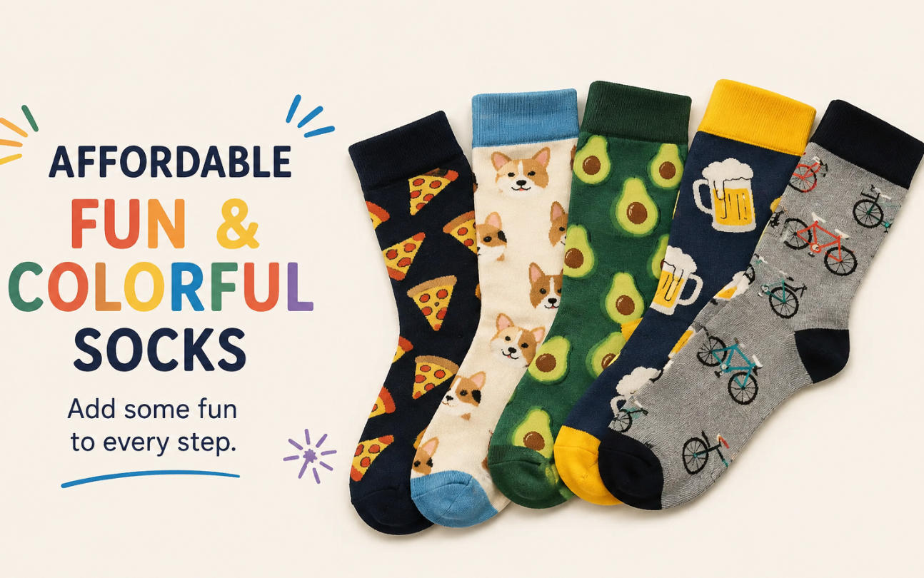 Affordable Fun Socks for Colorful Sock Lovers