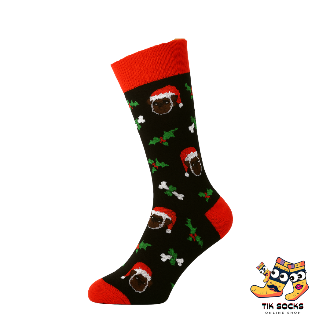 TikSocks|Christmas Socks-Christmas French Bulldog Socks
