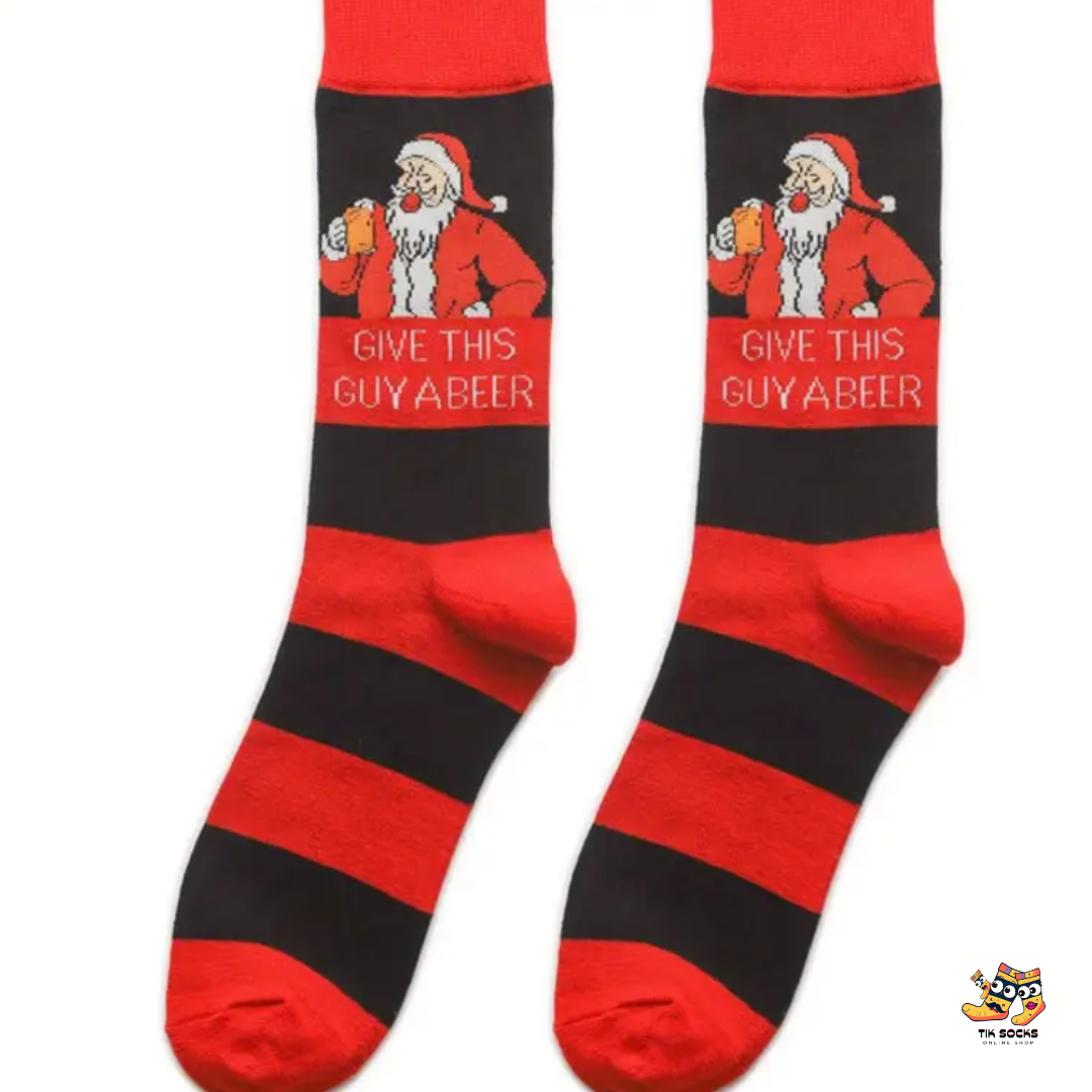 TikSocks|Christmas Socks-Holiday Cheer Santa Socks