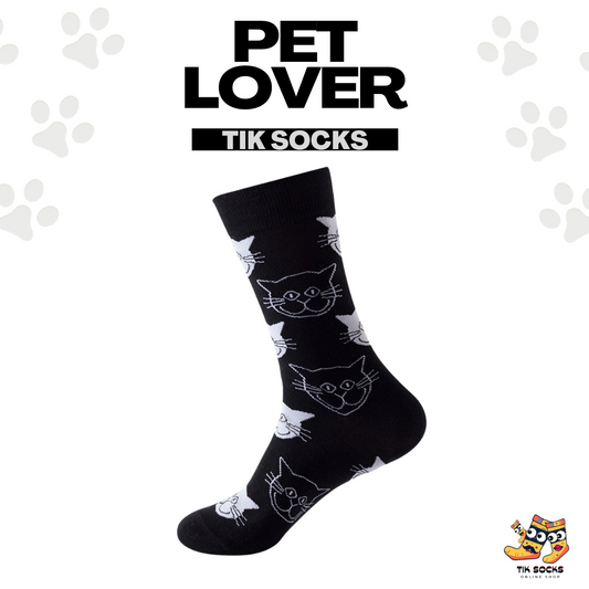 TikSocks|Fun Socks-Cat Black Socks