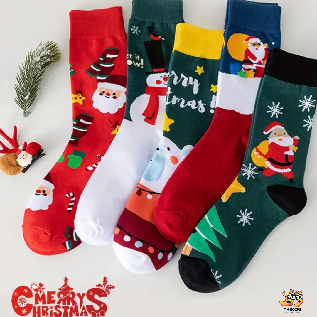 TikSocks|Christmas Socks-Festive Santa Holiday Socks