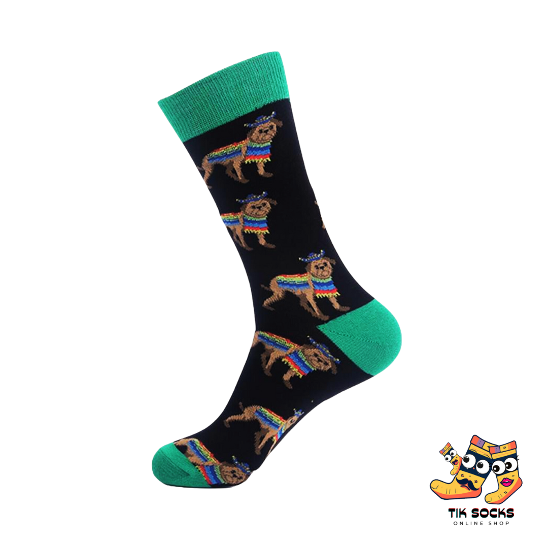 TikSocks|Fun Socks-Rainbow Pup Parade Socks