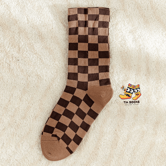 Chessboard Socks: Classic Design, Premium Cotton, Comfortable and Durable, Fashionable Socks for All Occasions