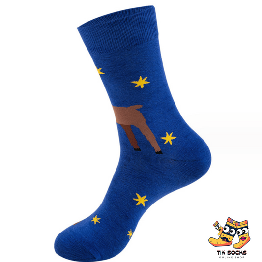 TikSocks|Christmas Socks-Christmas Night Deer Socks