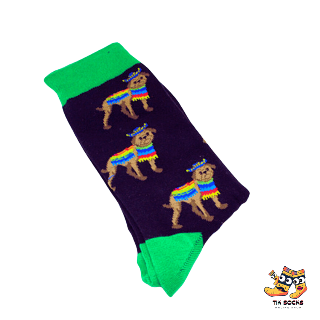 TikSocks|Fun Socks-Rainbow Pup Parade Socks