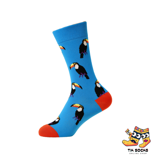 TikSocks|Fun Socks-Sea Birds Blue Socks