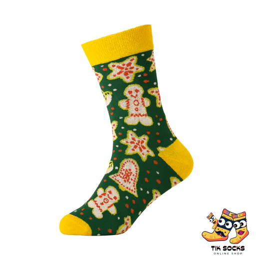 TikSocks|Fun Socks Gingerbread Socks