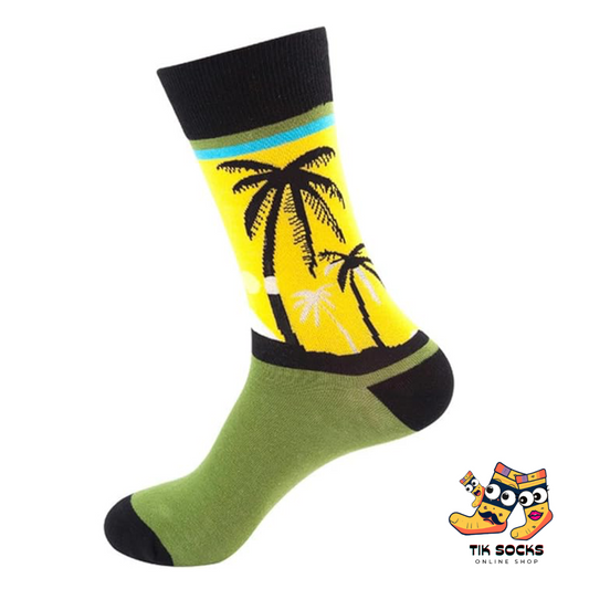 TikSocks|Fun Socks-Palm Tree Socks