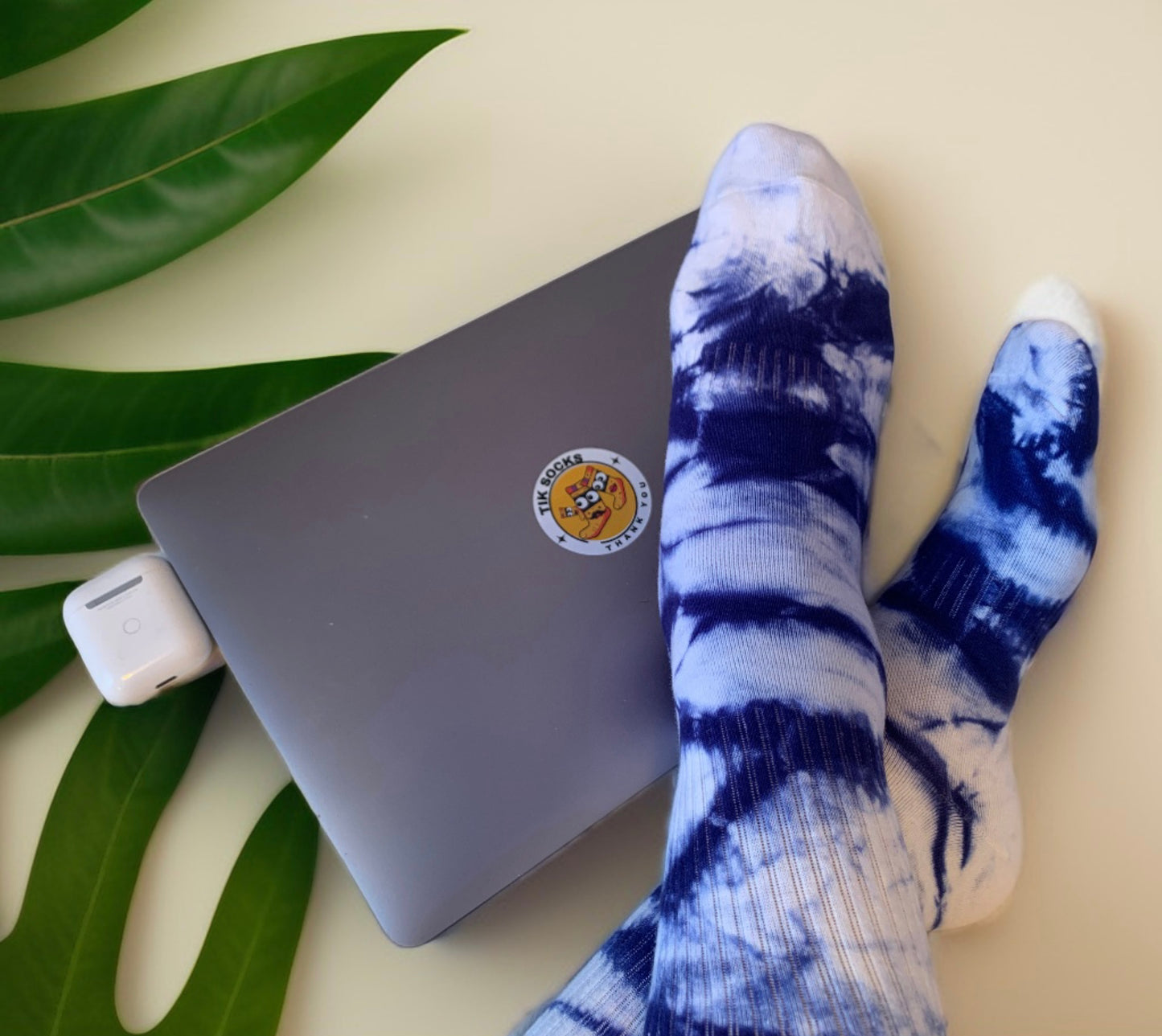 TikSocks|Fun Socks-Tie Dye Cotton Socks dark blue